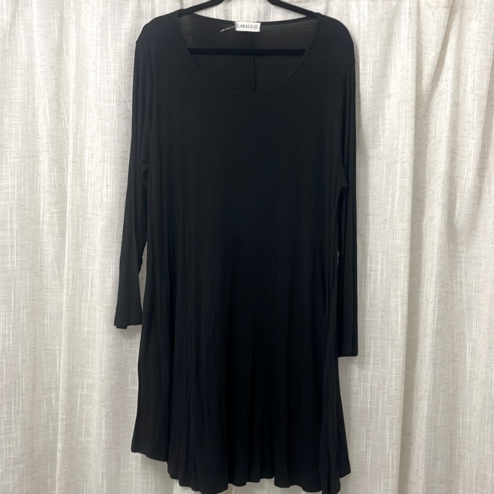 Larace Dress with Pockets Black Size 2X EUC